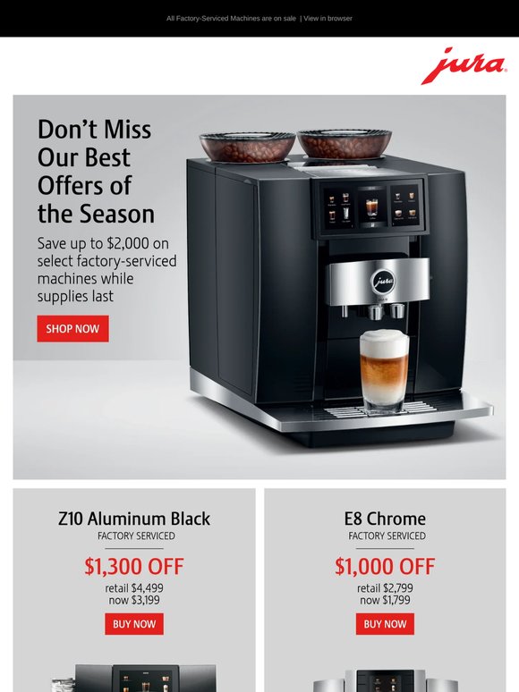 Factory-Serviced Sale → Save Up to $2,000