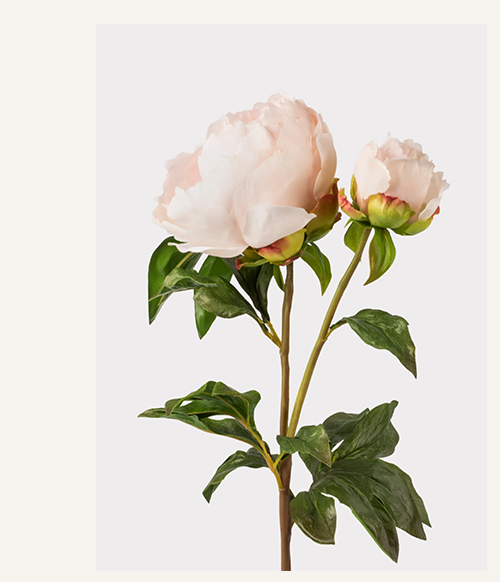 Real Touch Fake Flowers Blush Peony