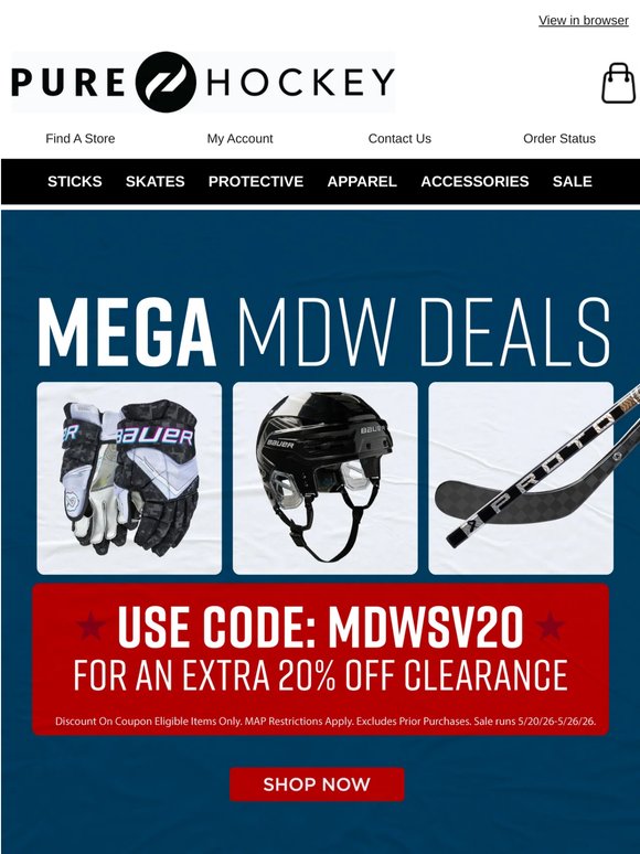 Save Up To $150 On Bauer Proto-R Sticks & More During Pure Hockey's Memorial Day Sale