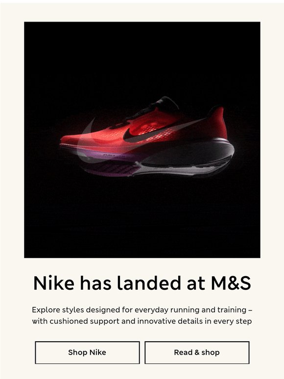 Drop everything! Nike just landed