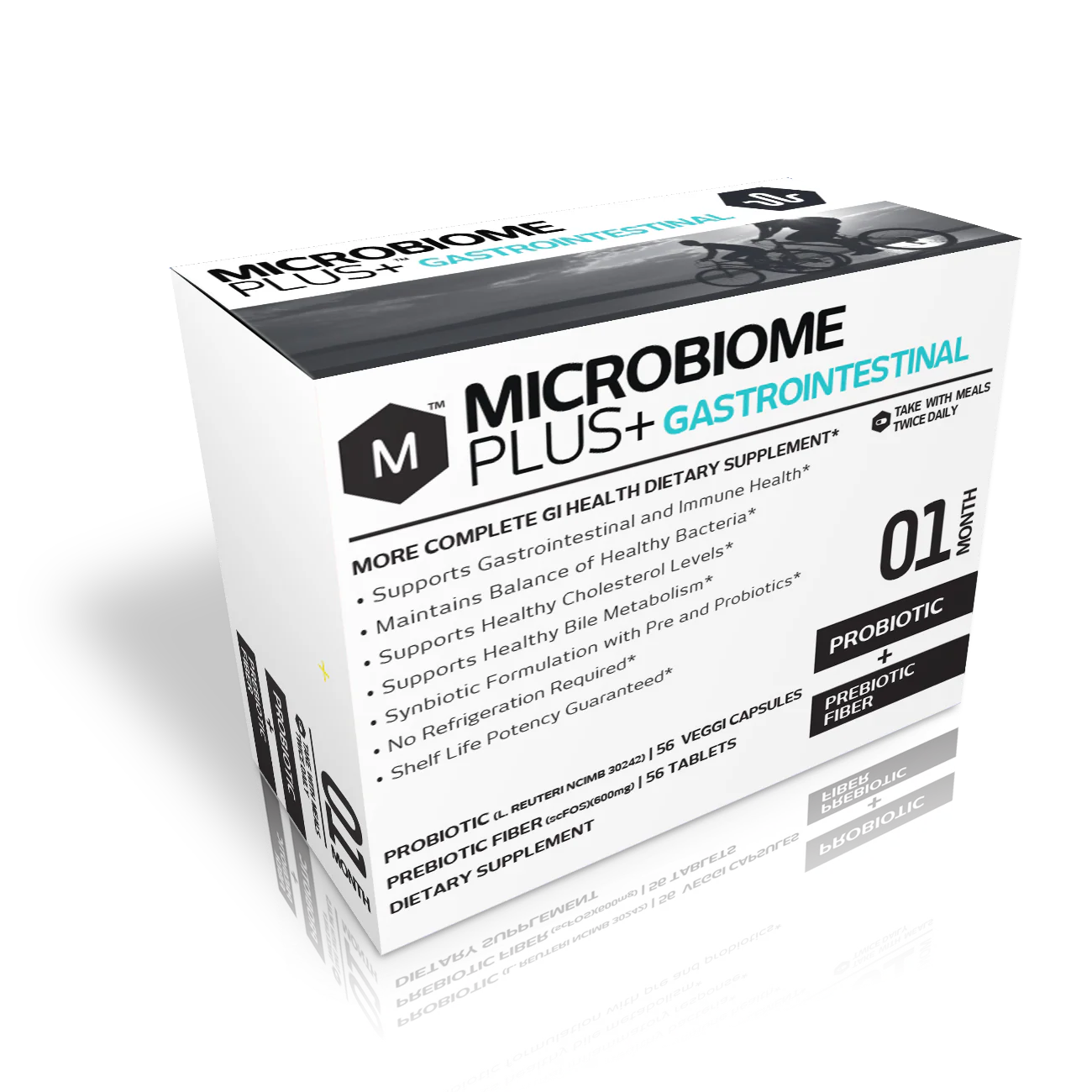Probiotic Prebiotic for Heart Health & Bloating | Microbiome Plus+ - 1-Pack