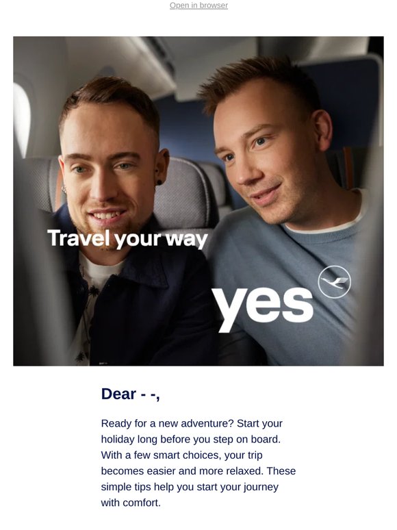 Travel smart with effortless tips & extras