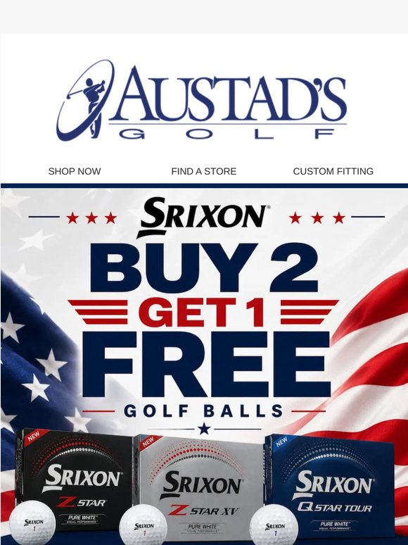 🔥Srixon Buy 2, Get 1 FREE Starts Now!