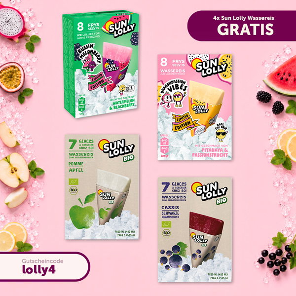 🍦 Gratis Sun Lolly Probierpaket sichern!