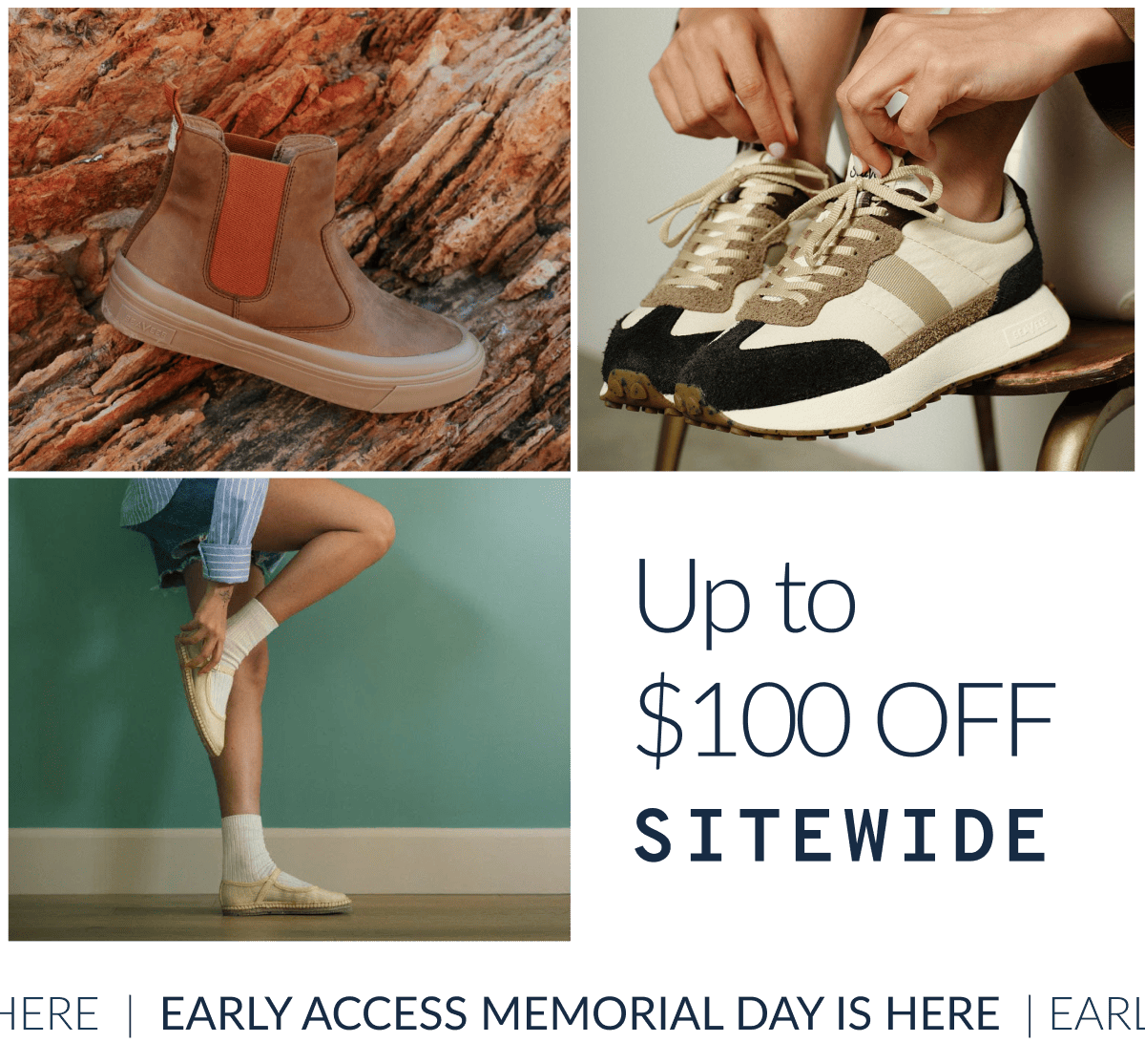 Up to $100 OFF SITEWIDE