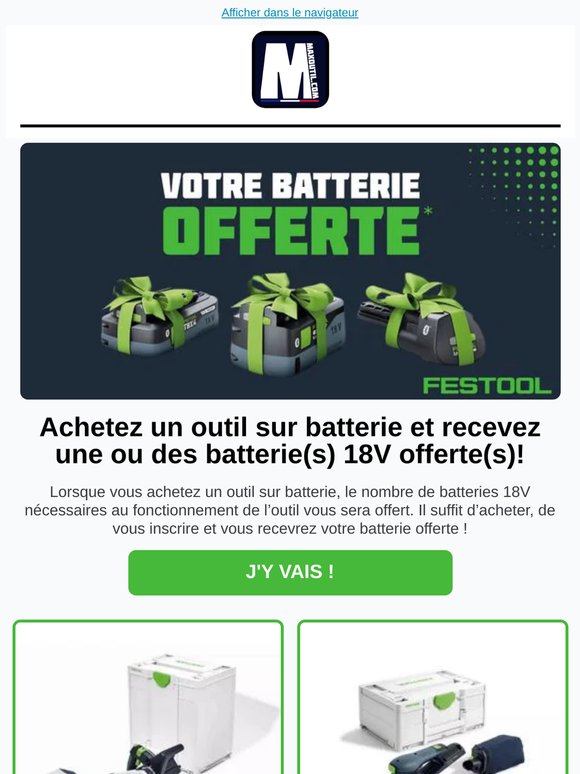 Bonus Week Festool : profitez d’offres exclusives dès maintenant
