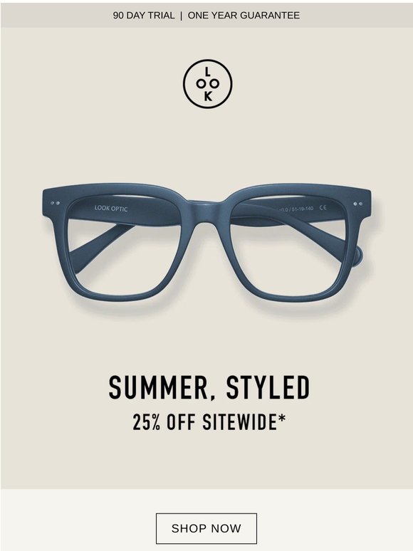 25% Off Summer Styles