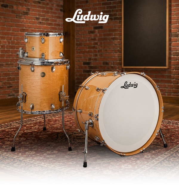 Ludwig Continental 24'' 3pc Shell Pack, Natural Maple