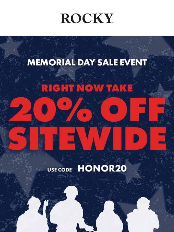 Celebrate Memorial Day With 20% Off Sitewide!