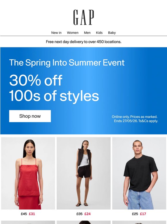 The Spring Into Summer Event is ON!
