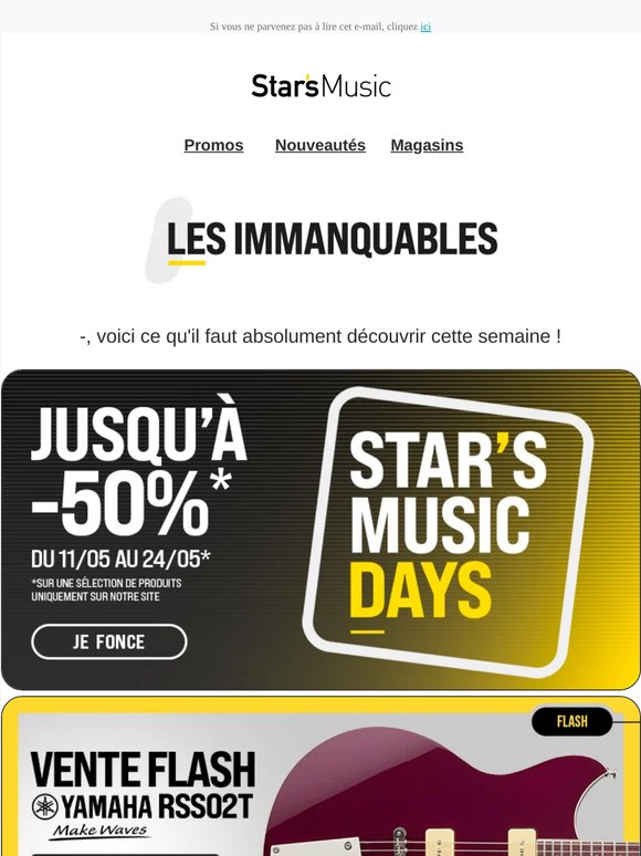😱 —, voici nos IMMANQUABLES de la semaine !