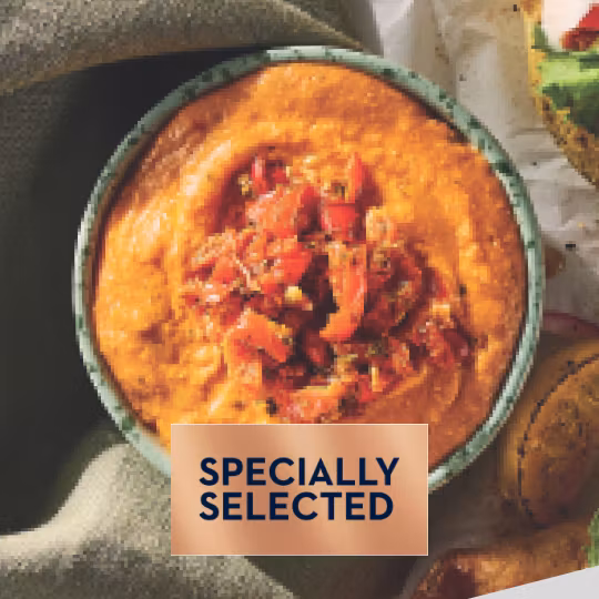 Red Pepper Topped Houmous Product Image