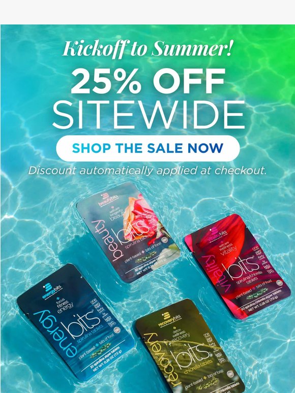 ☀️ Kickoff to Summer: 25% Off Sitewide Starts NOW