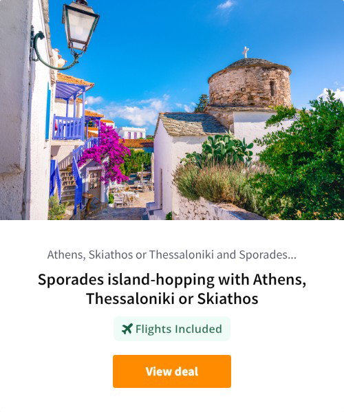 Sporades island-hopping with Athens, Thessaloniki or Skiathos
