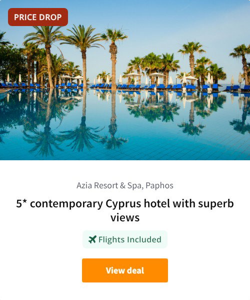 5* contemporary Cyprus hotel with superb views