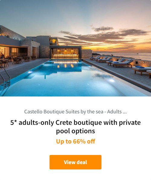 5* adults-only Crete boutique with private pool options