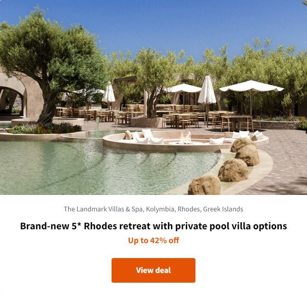Brand-new 5* Rhodes retreat with private pool villa options
