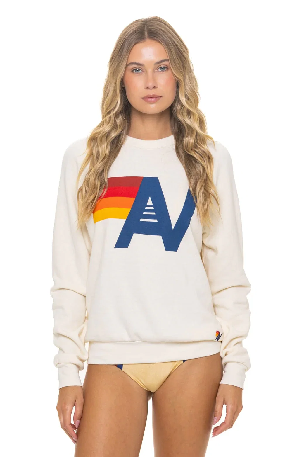 Image of LOGO SWEATSHIRT - VINTAGE WHITE