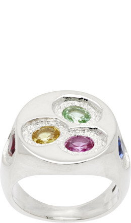 Oval Chloroplast Signet Ring - Bleue Burnham