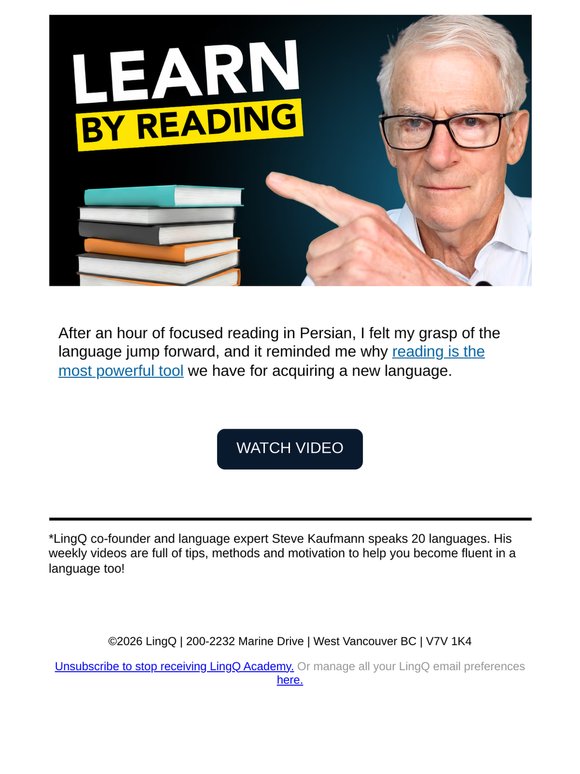 Why reading is the KILLER APP for language learning