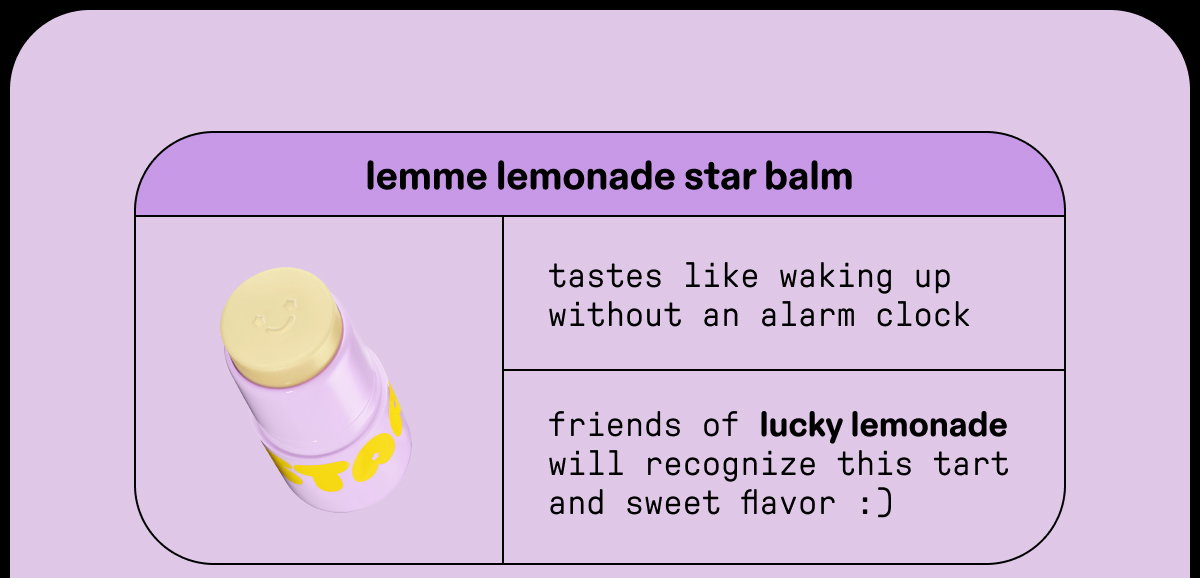 lemme lemonade star balm