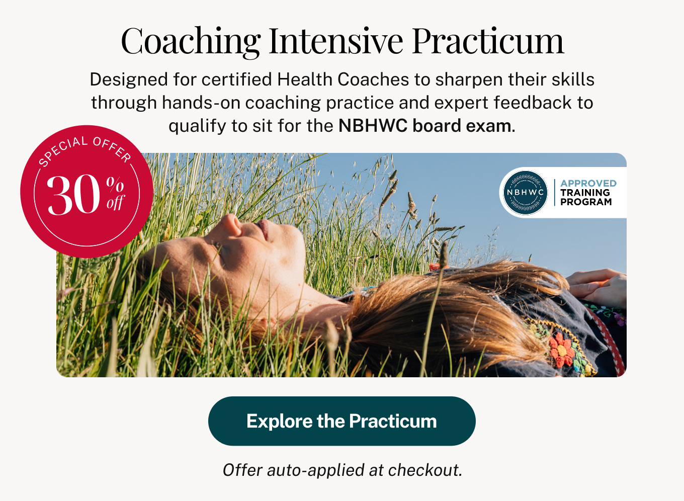 30% off: Coaching Intensive Practicum