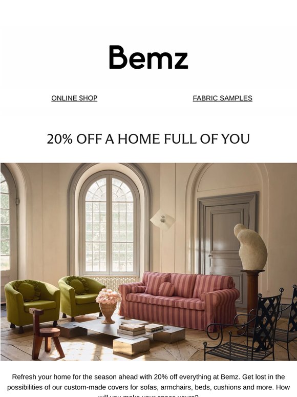 Refresh your home for summer with 20% off