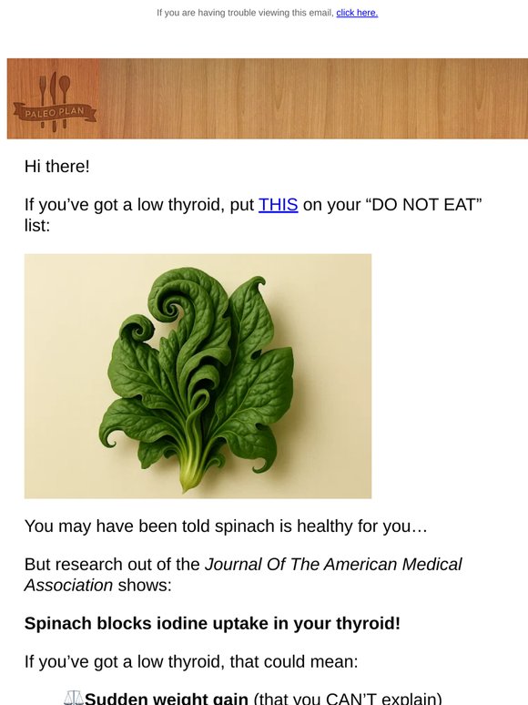 Stop eating THIS if you have a low thyroid (blocks iodine)