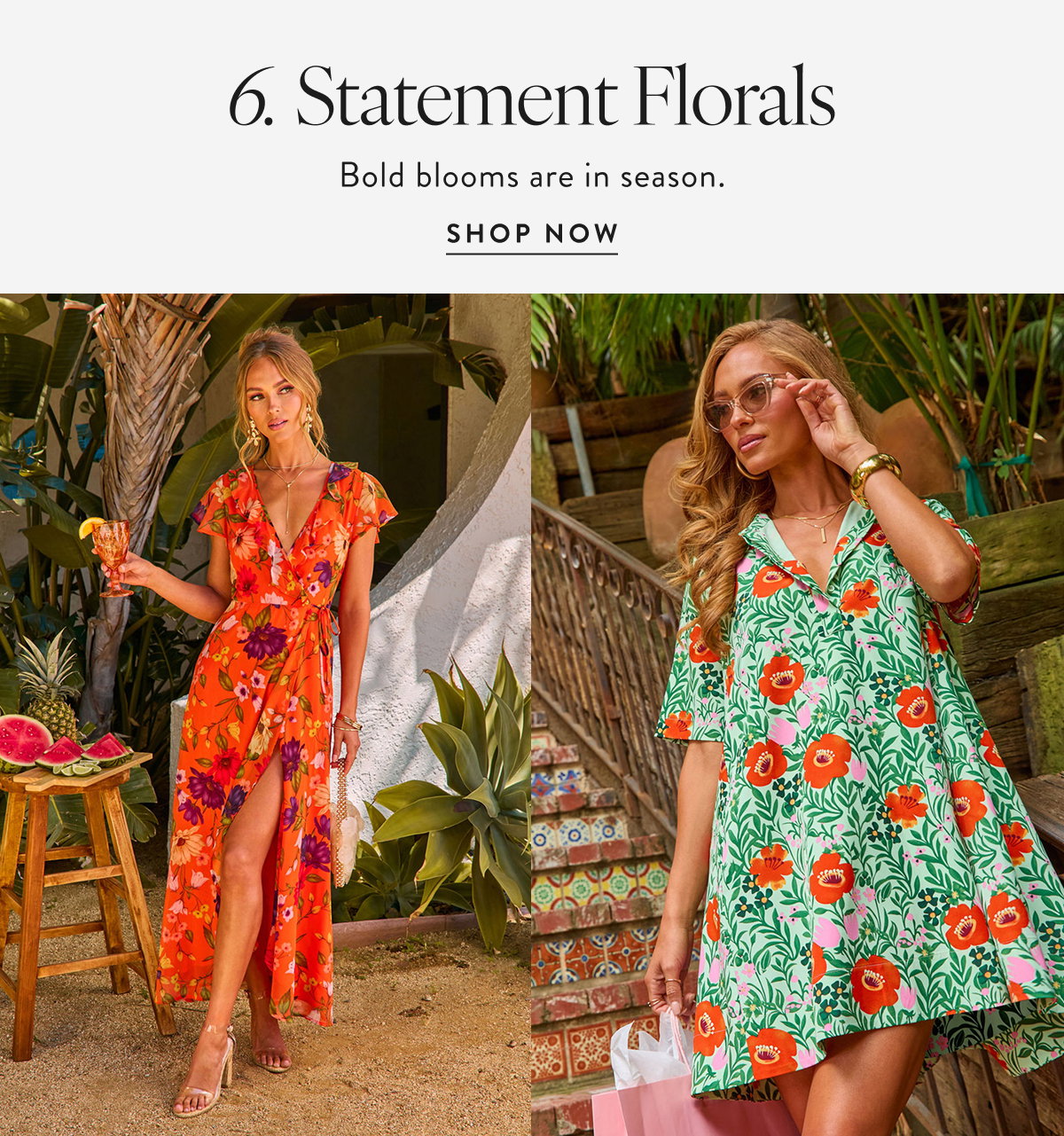 Statement Florals. Shop Now