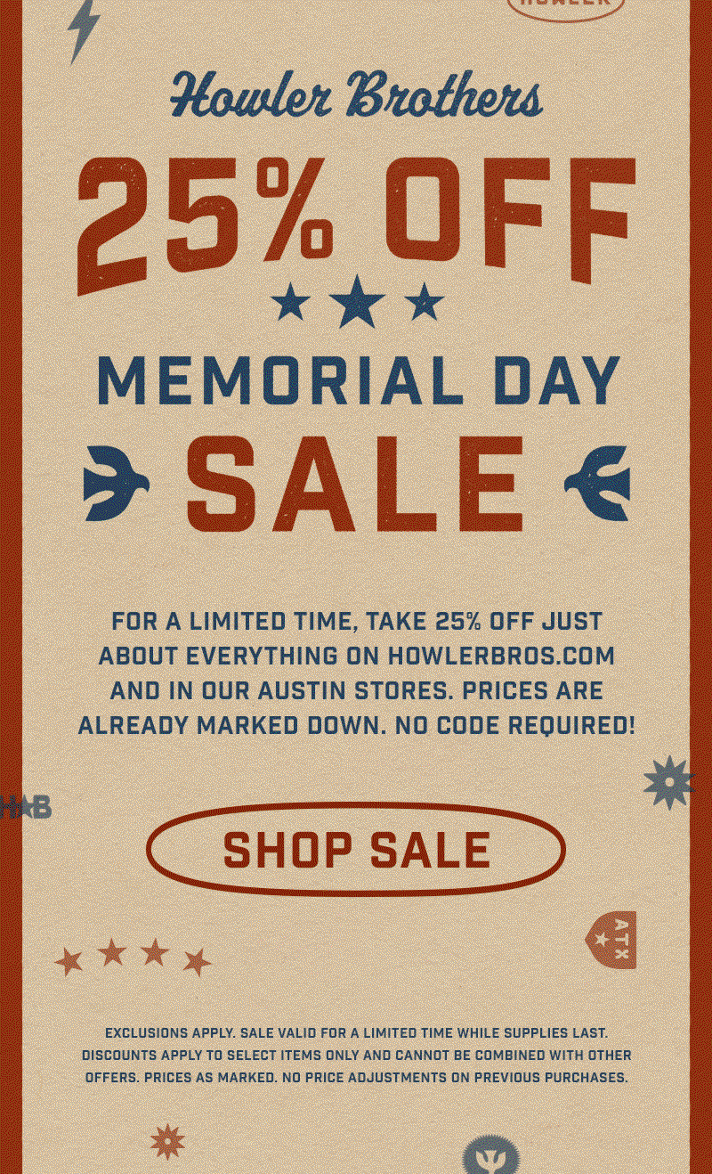 Memorial Day Sale