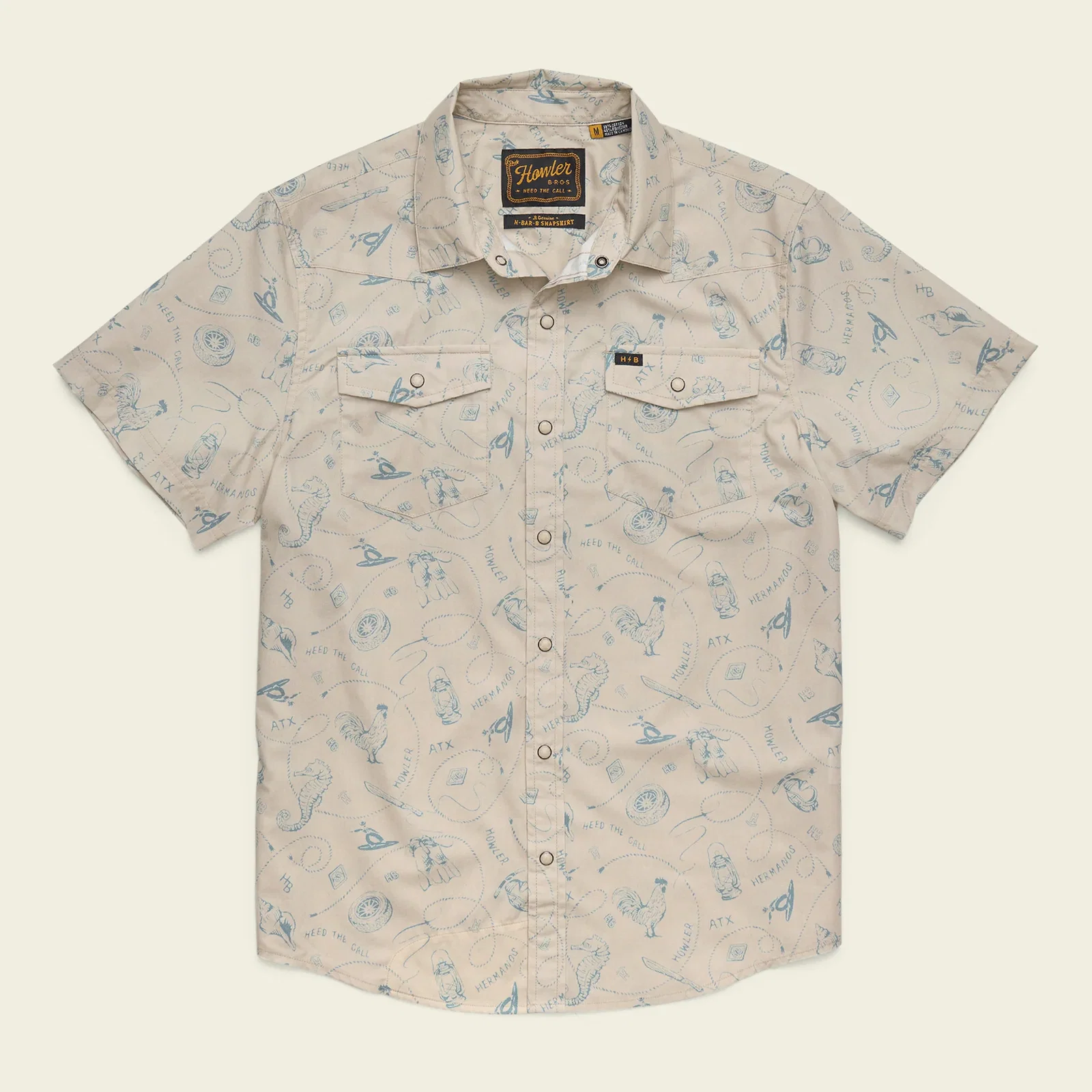 Image of H Bar B Snapshirt - Sea Rodeo : Sand