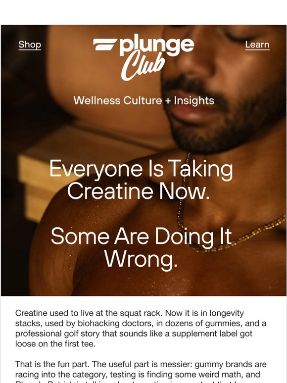 Plunge Club: Why Pro Golfers Are Overdosing on Creatine