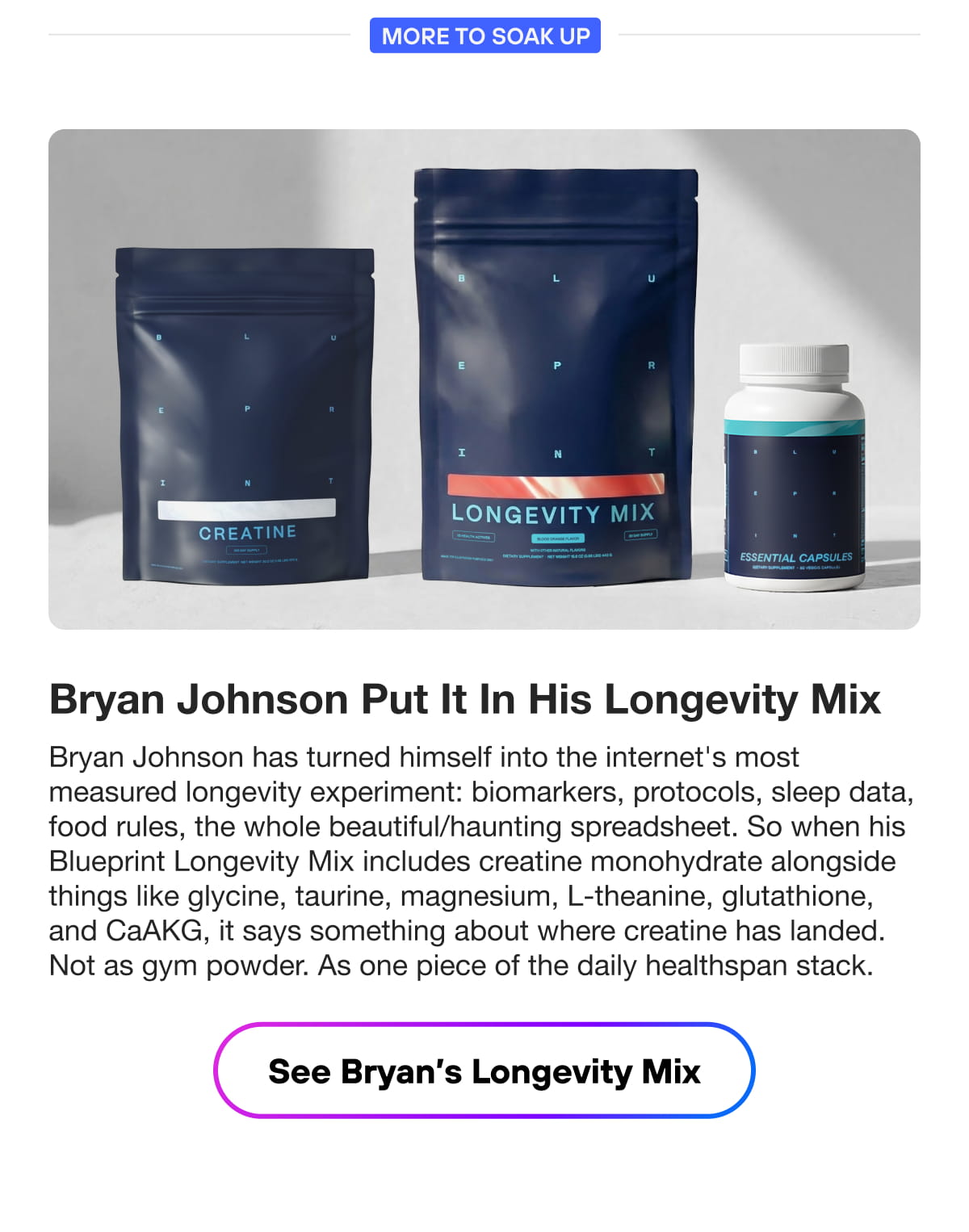 See Bryan’s Longevity Mix