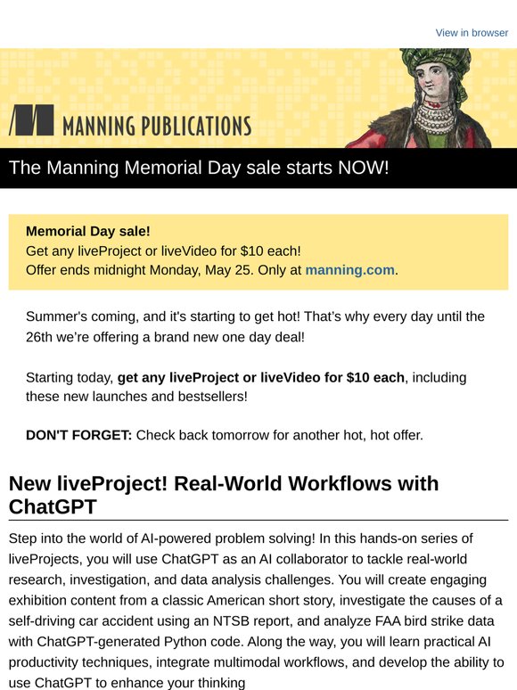 Memorial Day sale starts NOW! All liveProjects and liveVideos just $10
