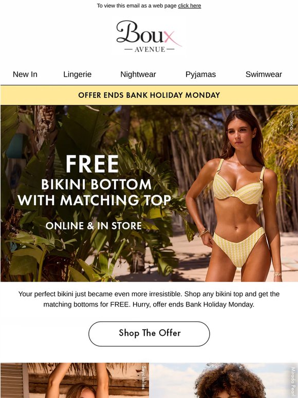 FREE bikini bottom? Don’t miss out, ends Monday