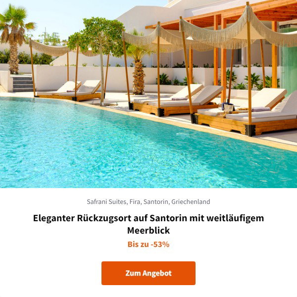 Eleganter Rückzugsort auf Santorin mit weitläufigem Meerblick