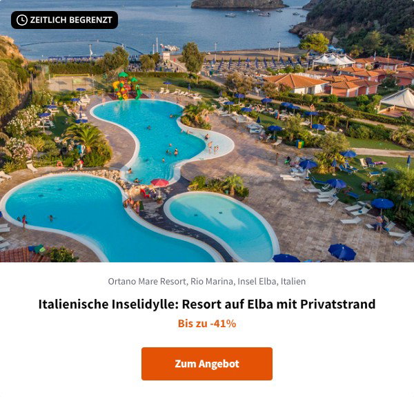 Italienische Inselidylle: Resort auf Elba mit Privatstrand