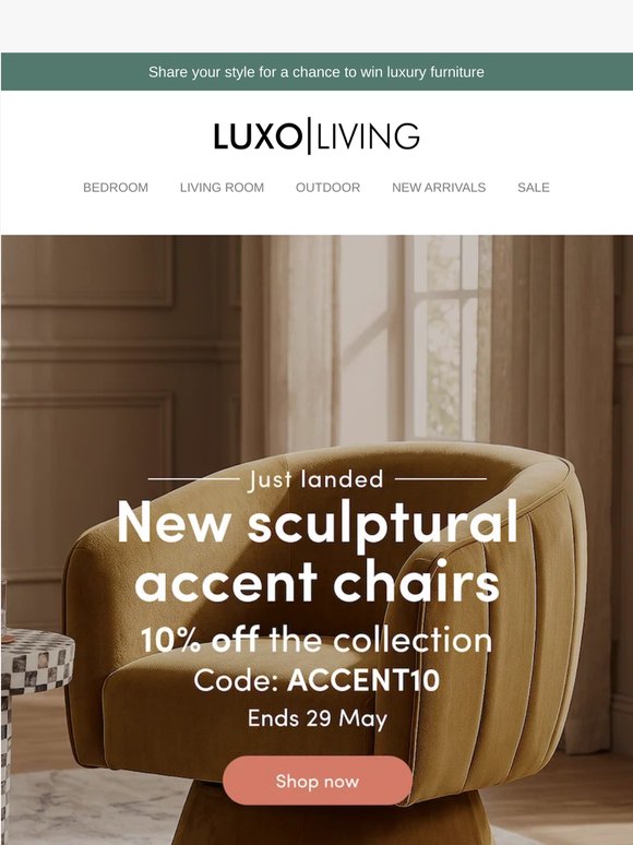 Refined accent chairs with considered comfort