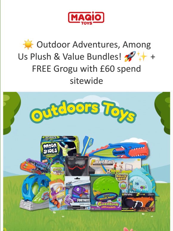 ☀️ Outdoor Adventures, Among Us Plush & Value Bundles! 🚀✨