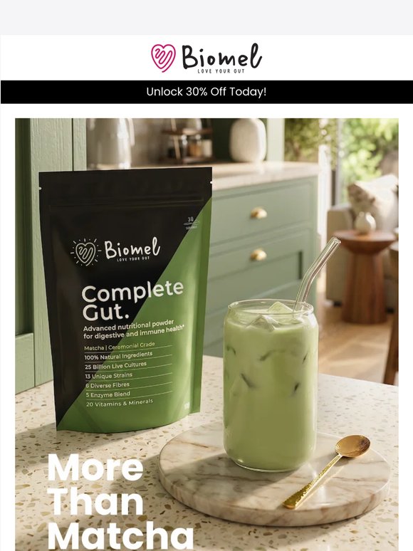 Biomel Complete Gut Matcha