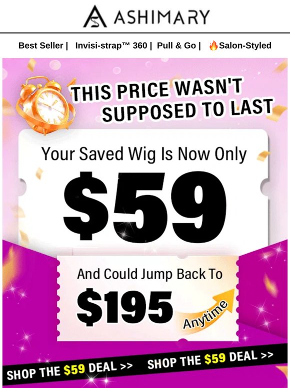 $195 Wig Now Just $59 😳