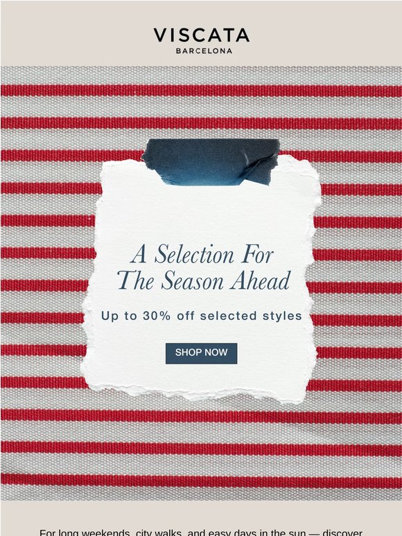 Selected styles, now up to 30% off