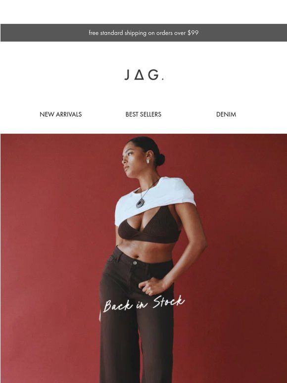 Back In Stock: The Chocolate Loe Jean