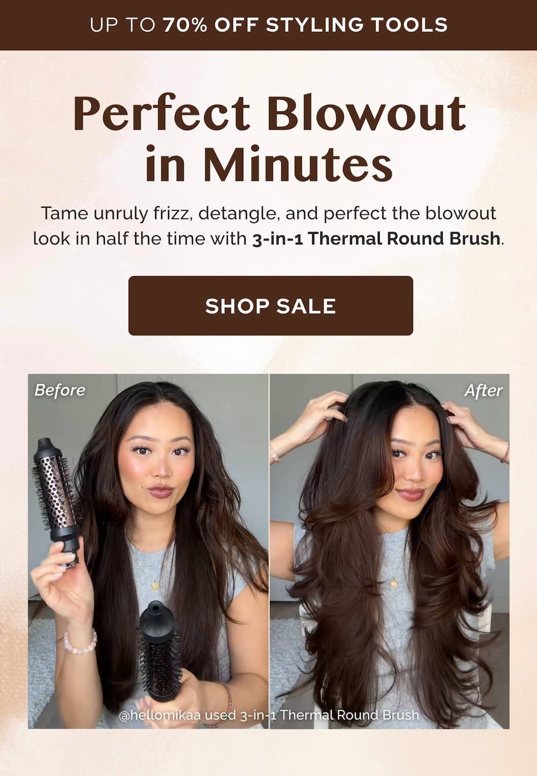 We upgraded your blowout.