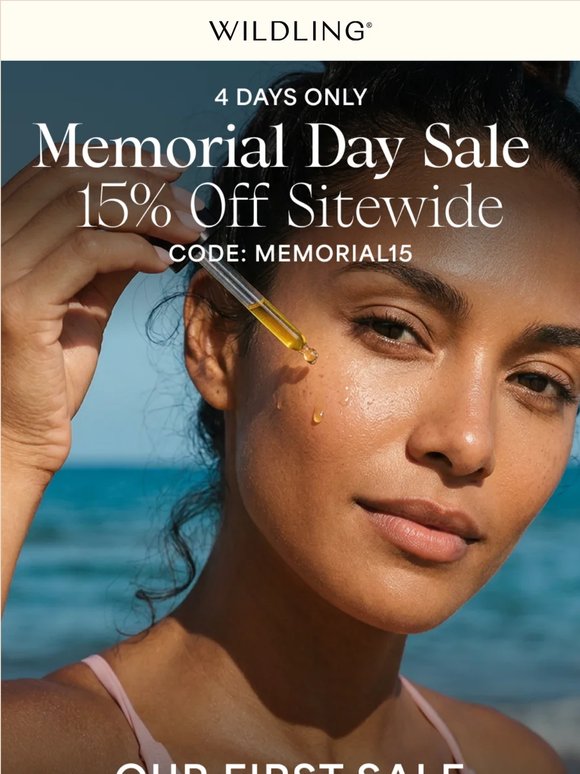 Memorial Day Sale! 15% off sitewide
