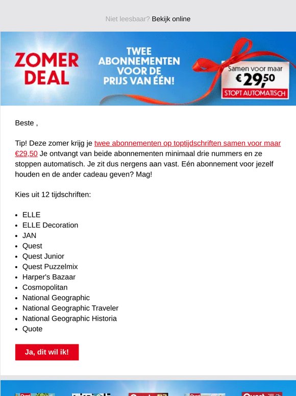 Cadeautip voor jezelf en iemand anders