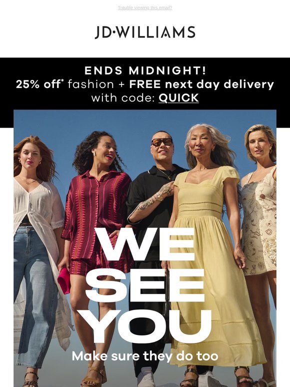 ⏰ Ends midnight: FREE next day delivery