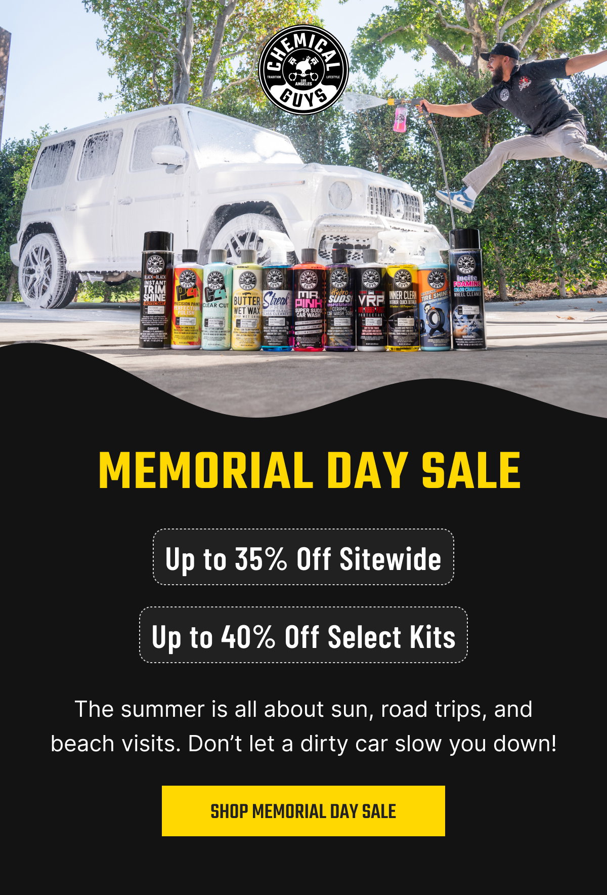 Memorial Day Sale: Up to 35% off Sitewide. Up to 40% off Select Kits