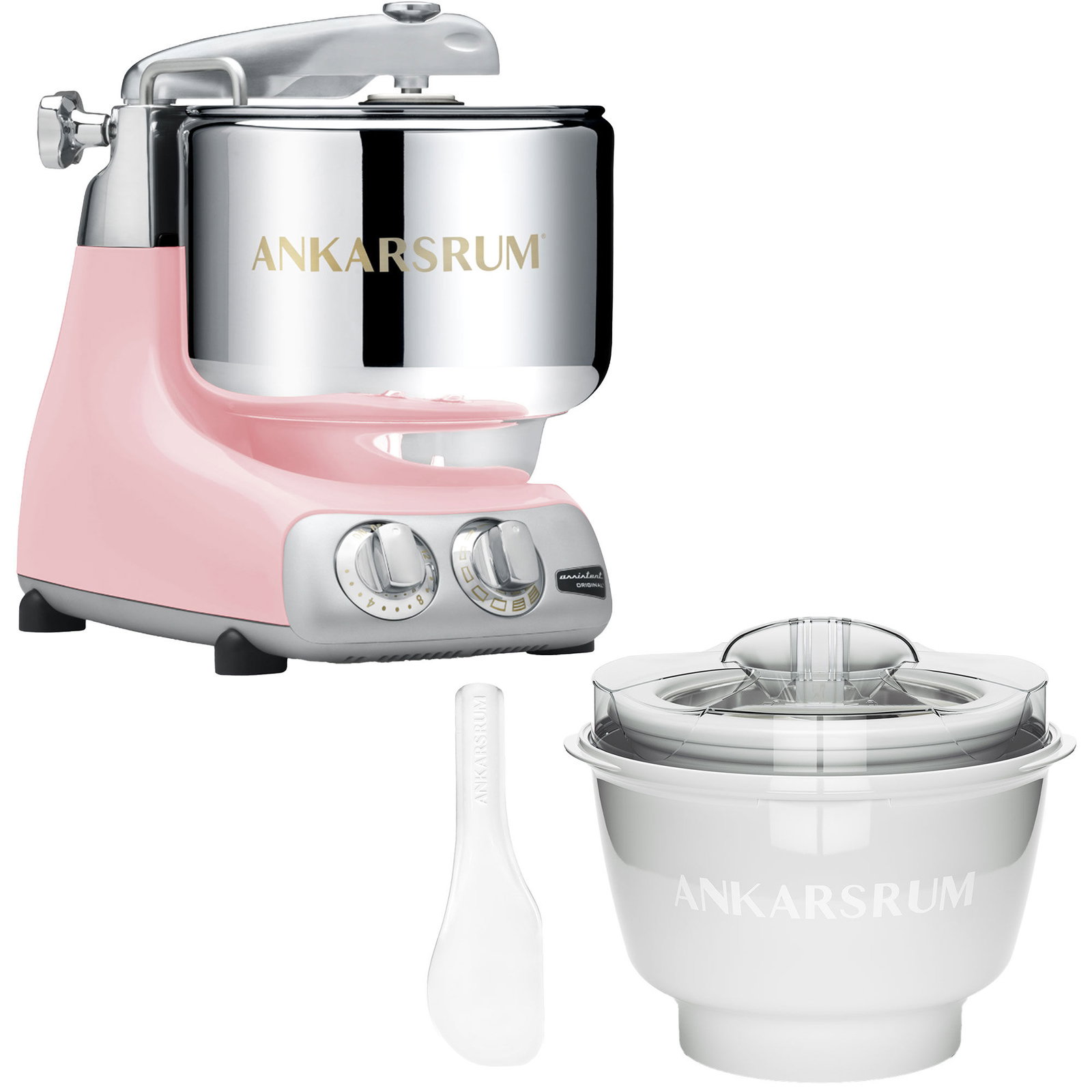  Ankarsrum Assistent Original AKM6230CP + Ismaskine, Cloudy Pink
