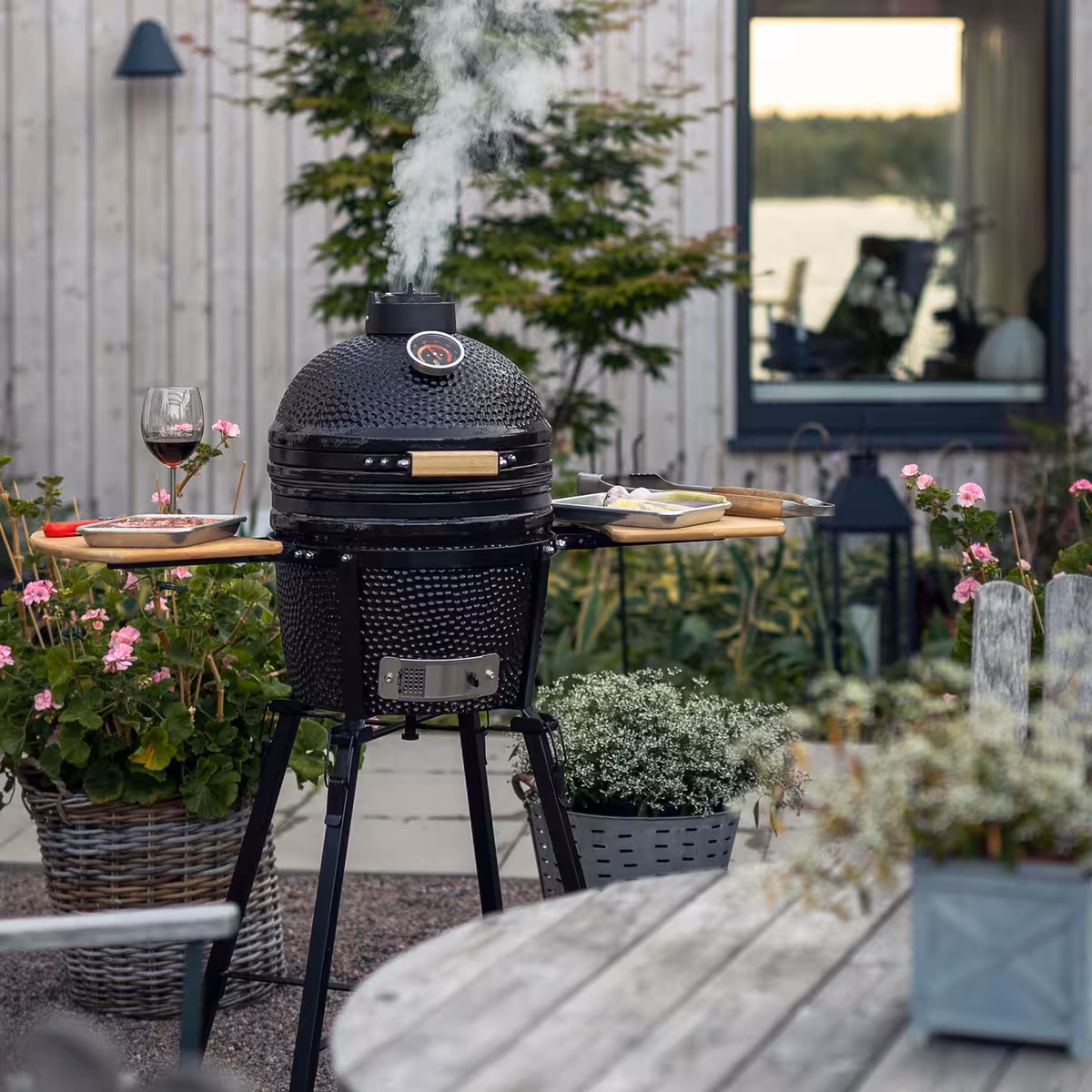 Kamado sumo JR 15" kulgrill, sort